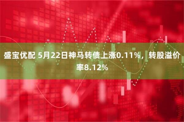 盛宝优配 5月22日神马转债上涨0.11%，转股溢价率8.12%