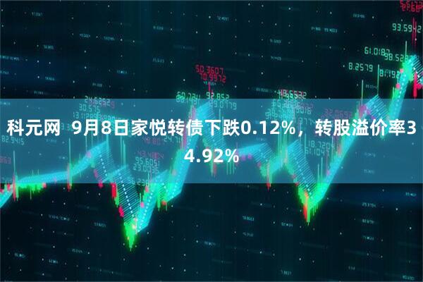 科元网  9月8日家悦转债下跌0.12%，转股溢价率34.92%